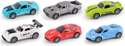 kovová závodní autíčka 7,5 cm – sada 4 ks