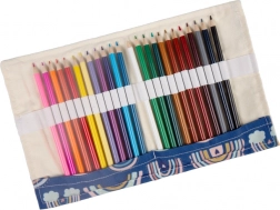 Pastelky v rolovacím pouzdru Duha