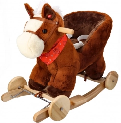 Houpací koník s kolečky a sedátkem