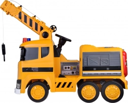 Elektrické autíčko jeřáb s pohyblivým hákem, světly a zvuky, 12V, dálkové ovládání