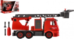 Šroubovací hasičské auto 36 cm se světlem a zvukem, stříká vodu