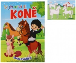 Omalovánky Koně 21x29 cm