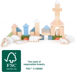 Dřevěné kostky Arctic od small foot