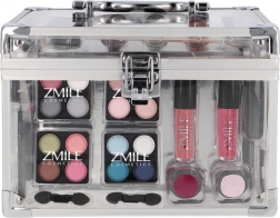 Zmile kosmetický kufřík Acrylic – průhledná make-up sada 42 ks