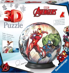 Ravensburger 3D Puzzleball Marvel Avengers – 73 dílků