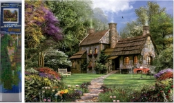 Diamantové malování domek 30 × 40 cm