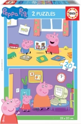 Educa Puzzle Prasátko Peppa 2x20 dílků