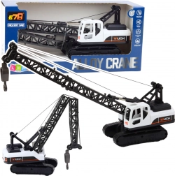 Bílý pásový jeřáb na hraní s otočným hákem 360°