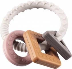 Silikonové kousátko pro miminka Shape, multicolor