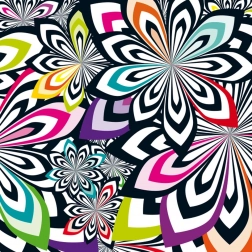 Curiosi čtvercové puzzle Q Shake – vzor IV, 72 dílků