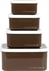 Sada čtyř svačinových krabiček A Little Lovely Company – Medvědi