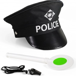 Sada pro malého policistu s terčíkem a píšťalkou