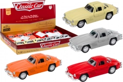 Klasické kovové auto 1:32 s otevíracími dveřmi a setrvačníkem