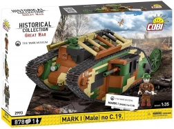 Stavebnice COBI tank Mark I (Male) – 878 dílků