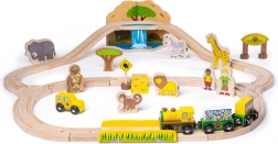 Dřevěná vláčkodráha Safari BIGJIGS RAIL
