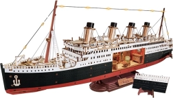 RoboTime 3D dřevěná skládačka – věčná plavba Atlantikem 1912 (model zaoceánské lodi s LED)
