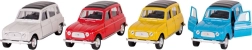 Autíčko na zpětné natažení Renault 4 žluté