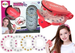 Sada šperků a ozdob do vlasů s aplikátorem a diamantky