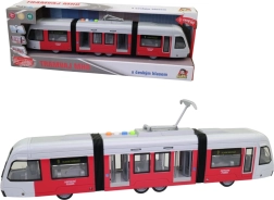 Tramvaj na setrvačník se světlem a českými hláškami