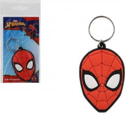 Gumová klíčenka spiderman – hlava 7 cm