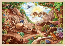 Dřevěné puzzle dinosauří vykopávky 192 dílků