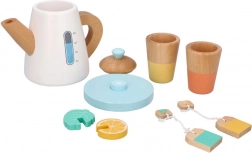 Dřevěný čajový set s konvicí a hrníčky