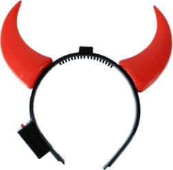 Svítící čertí rohy na čelence