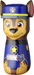 Sprchový gel a šampon 2v1 pro děti PAW PATROL Chase 400 ml – 3D láhev