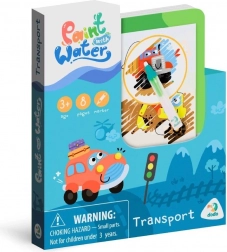 kouzelné malování vodou doprava – omalovánky 12 × 14 cm se štětcem, 8 listů