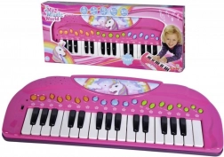 Růžové dětské piano Unicorn 32 kláves