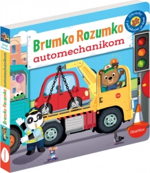 Brumko Rozumko: automechanik – leporelo s posuvnými a pohyblivými prvky