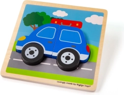Vkládací puzzle Auto Bigjigs Toys