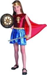Karnevalové šaty hrdinka pro dívky 130–140 cm