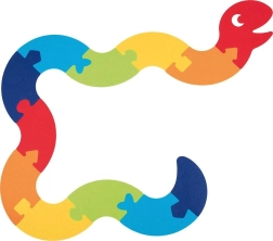 Podlahové obrysové puzzle Had XXL