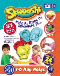 Skwooshi sběratelské sáčky s modelínou a 3D mini formičkou