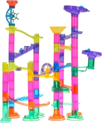 Stavebnice kuličková dráha 105 dílů se svítícími kuličkami