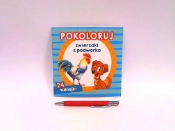 Pokoloruj zwierzaki z podwórka – omalovánky se samolepkami