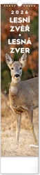 Nástěnný kalendář Lesní zvěř 2026