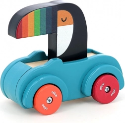 Vilac Dřevěné autíčko Tukan s klaksonem