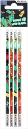 Tužky dino s gumou 4 ks