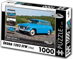 Puzzle RETRO-AUTA Škoda 1202 STW 1000 dílků