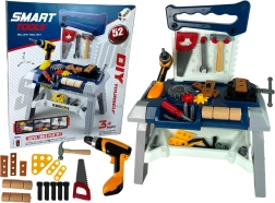 Dětská dílna s nářadím a akumulátorovou vrtačkou, 52 dílů