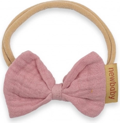 čelenka pro kojence new baby růžová mušelínová