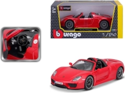 Bburago Porsche 918 Spyder červený model 1:24