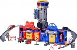 Mega Garáž 2v1 Policie a Hasiči s Výtahem