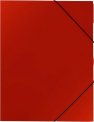 Plastová složka s gumičkou A4, červená