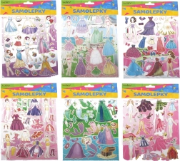 Nálepky s dívčími motivy – mix variant