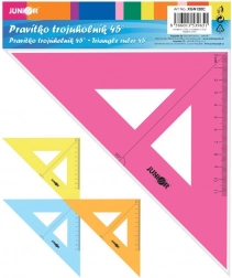 trojúhelníkové pravítko s měřítkem 16 cm