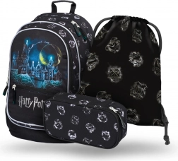 Školní set BAAGL Harry Potter Bradavice – batoh, penál a sáček