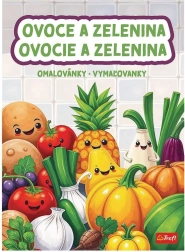 Omalovánky ovoce a zelenina 20 × 27,5 cm